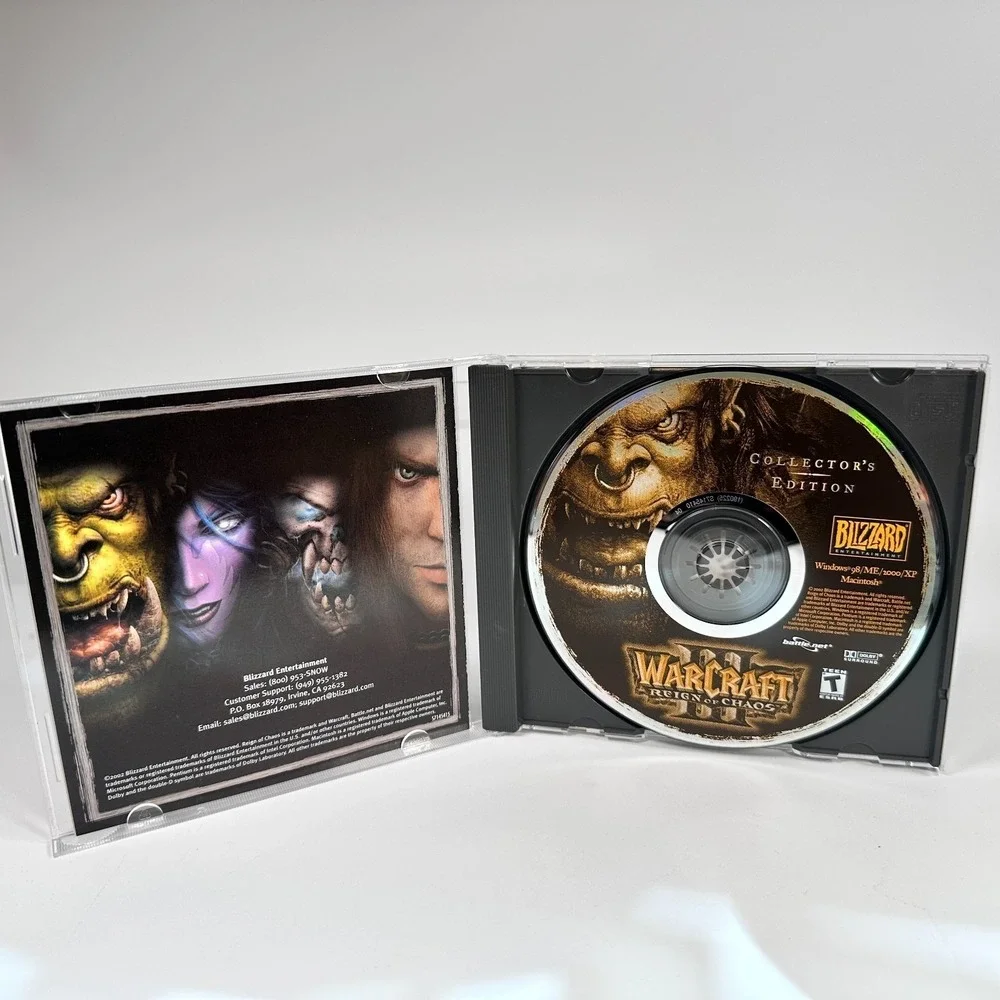 WARCRAFT III 3 Reign of Chaos Game Collector's Edition Blizzard COMPLETE Box Set